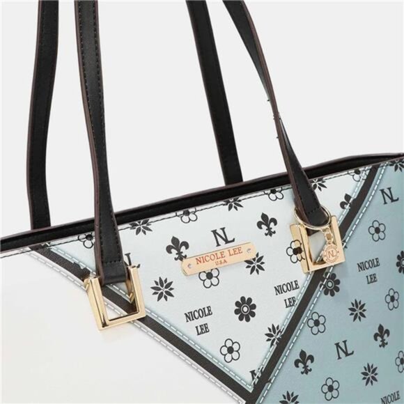 Nicole Lee USA 3-Piece Color Block Handbag Set - Picture 7 of 16